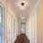 1-Light 9"Modern Flush Ceiling Light Black Fixtures with Clear Glass Shade for for Living Room Dining Room Hallway Entryway