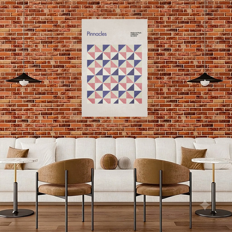 Reproduction d'art géométrique abstrait géométrique géométrique, H 48 po x l 32 po