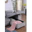 Canapé-lit modulaire réversible en tissu de velours gris 96,5 po Ashton