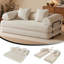 Canapé-lit convertible pliable de 79 pouces avec structure de forme fixe