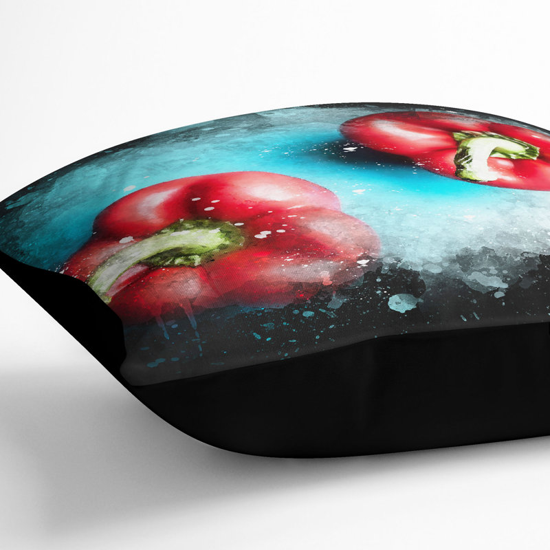 Square Throw Cushion, 55cm H x 55cm W x 20cm D, Black