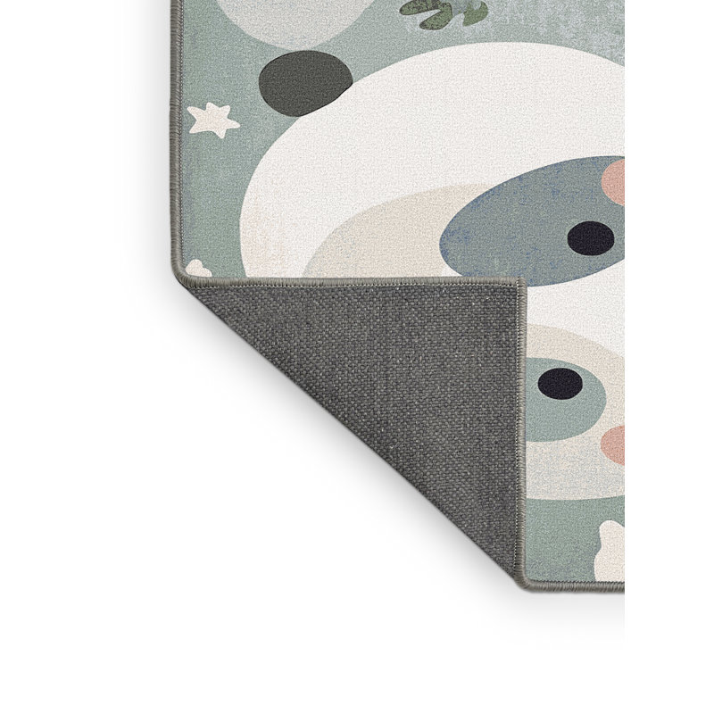 East Urban Home Cute Animals Kids Rug, Rectangle 2' x 3'