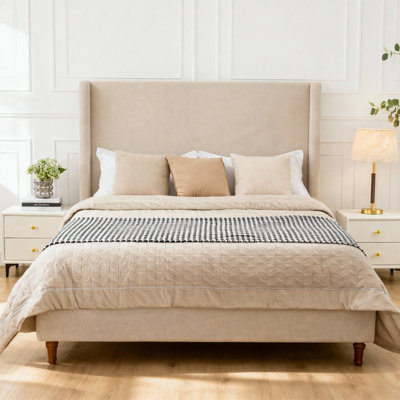 Grand lit tapissier Harper
