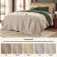 Couverture pour grand lit en mousseline de coton à 8 couches 100% coton respirant, beige ivoire uni, qui se ramollit après le lavage-127384981-127384979