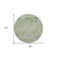 Tapis d'intérieur rond 8 po Mint