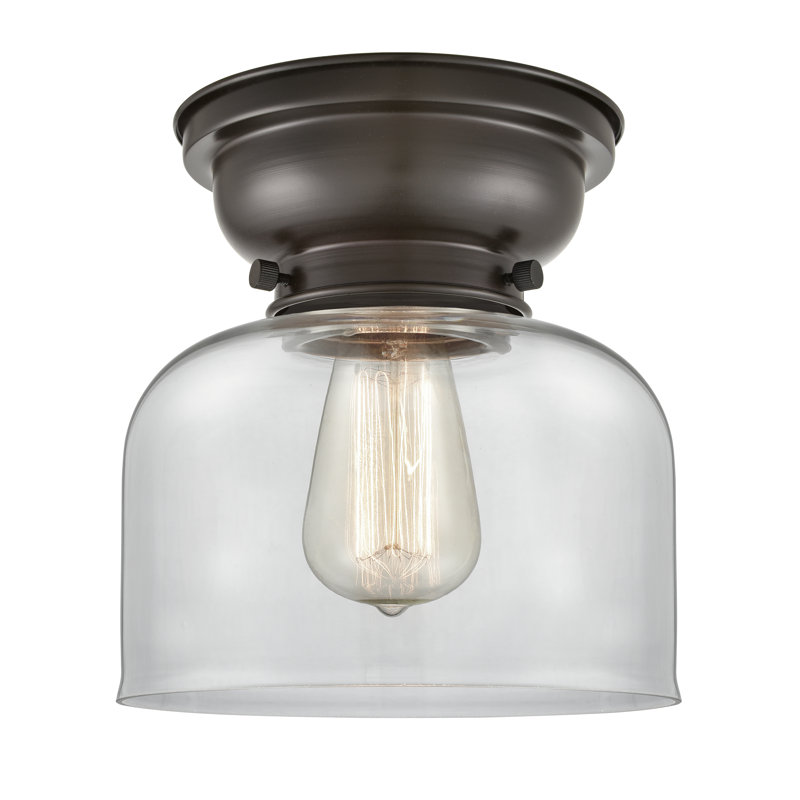 Plafonnier encastré 8 lumières Moody, Bronze huilé, Transparent, Ampoule DEL 6 watts Vinage