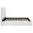 Bzenec 53-inch Upholstered Eastern King Platform Bed White-226068062
