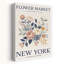 New York Flower Market Classic Delicate Elegant City Flower Wall Art Print 1 Piece Wrapped Canvas Wall Art-2109996791