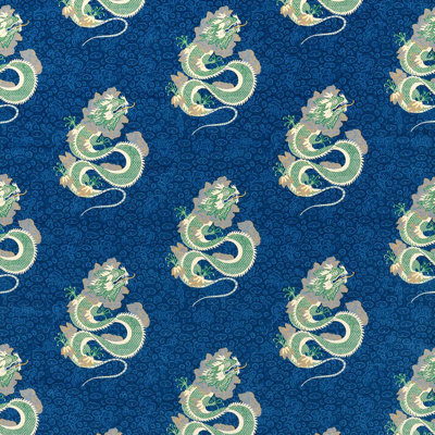 Water Dragon Fabric