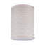 Abat-jour tambour en tissu texturé H 11 po (araignée) de couleur gris/blanc