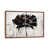 Toile avec cadre en bois brun classique est en rupture de stock