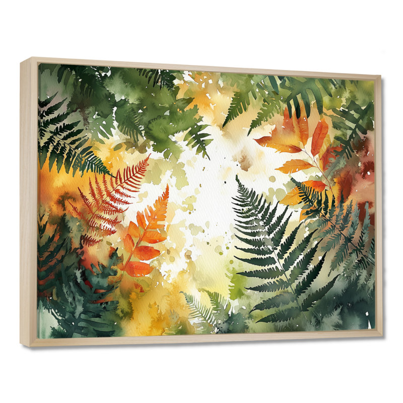 Dubravko - Floral Canvas Art Print, H 12 po x l 20 po, Impression encadrée flottante, Crème, crème