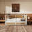 Traditional Style Rattan Daybed with 2 Drawers-399893490-384277243