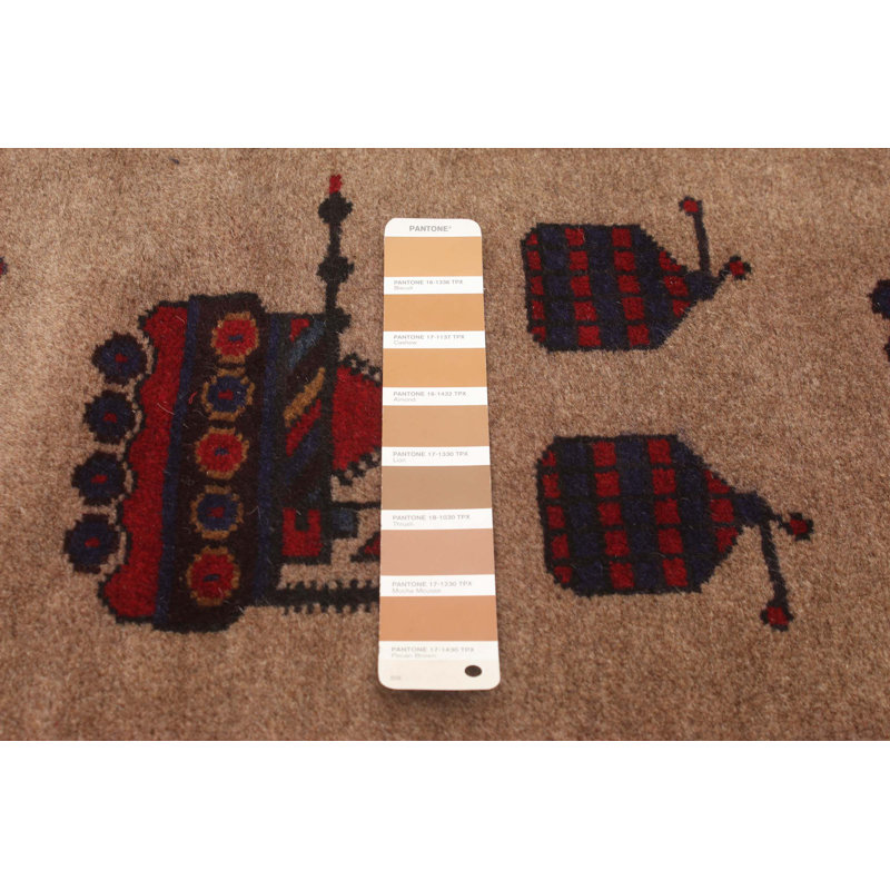 Tapis brun clair Isolde 6 pi 8 po x 9 pi 10 po