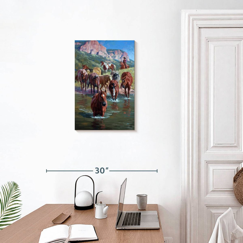 Brampt The Crossing Herd, 24" H x 16" W