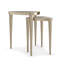 Cuff Links Glass Nesting End Table