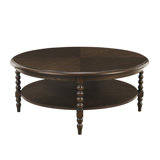 Philippe Round Coffee Table With Shelf