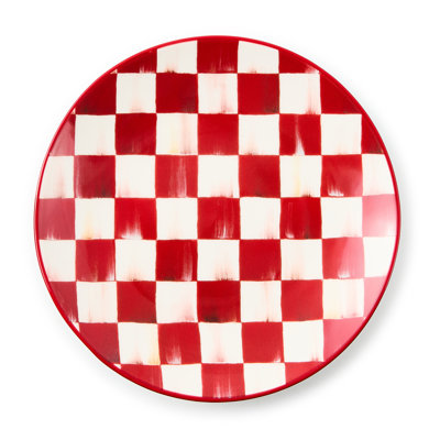 Cherry Check Salad Plates