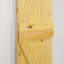 Double Solid Pine Wood Barn Door Set-118106275