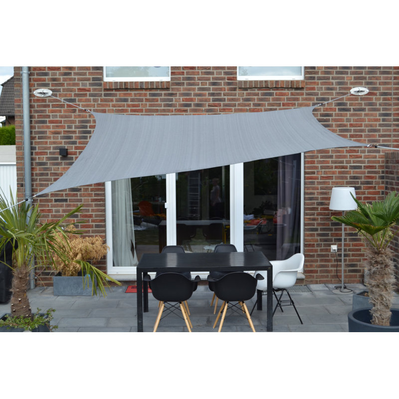 Mount Desert 3.6m x 3.6m Rectangular Shade Sail, Grey