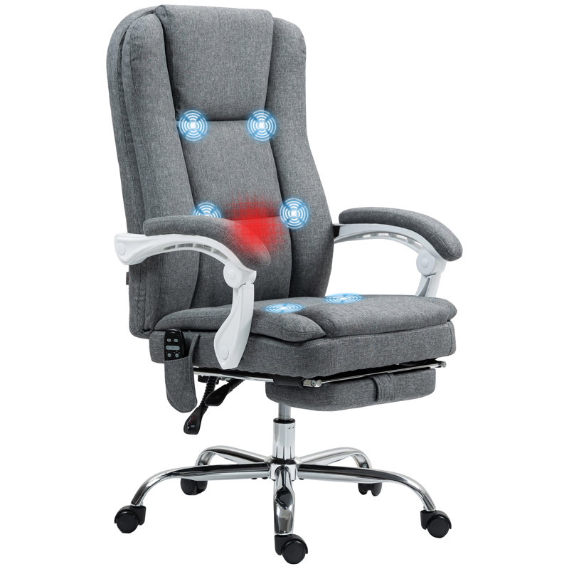 Latitude Run Linen Office Chair