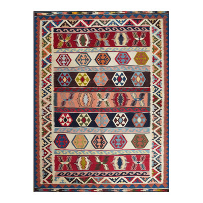 Machine Washable South Collection Multicolor Ethnic Motif Traditional Patterned Vintage Decorative Area Rug
