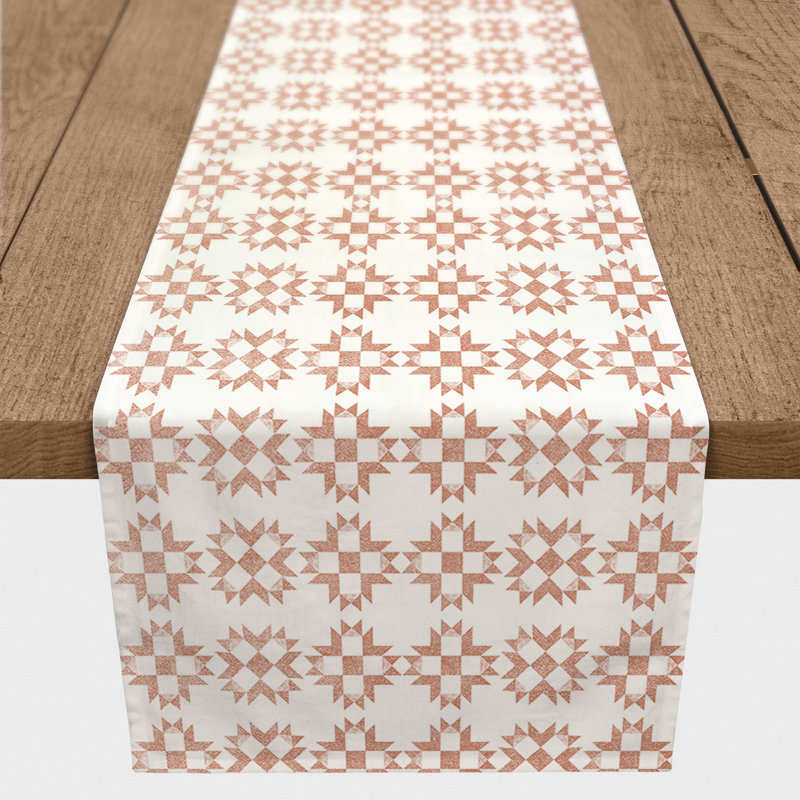 Peach Barn Star 3 Table Runner, 72" L x 16" W