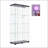 Lighted Two Door Glass Cabinet Glass Display Cabinet with 4 Shelves-1032654654