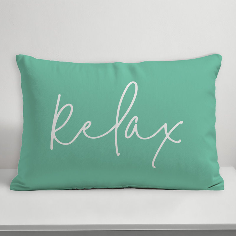  Housse et insert de coussin pour l'extérieur Relax Relax, Vert menthe, blanc