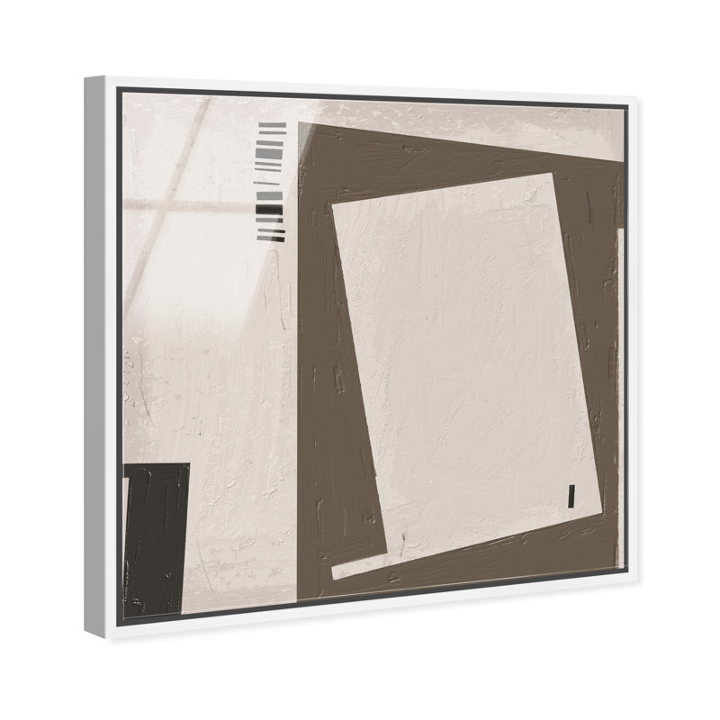 Structural II High-Gloss Frameless Acrylic Glass Wall Art Abstract Print by Oliver Gal, Ready to Hang, 12 x 12, 13"H x 13"W