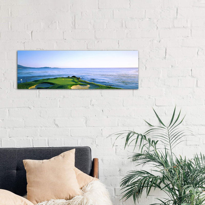 7th Hole, Pebble Beach Golf Links, Monterey County, California, USA - Wrapped Canvas Panoramic Print