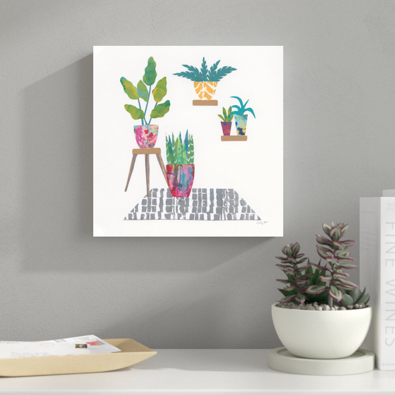 «Namaste V» par Courtney Prahl - reproduction d'art sur toile tendue, H 12 po x l 12 po