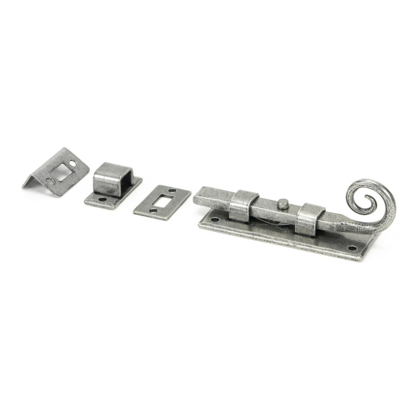 Monkeytail Universal Bolt, Pewter Patina, 3.6cm H x 9.1cm W x 4cm D