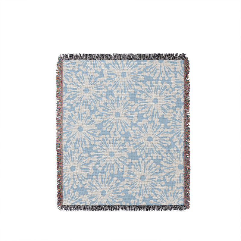 Jeté en coton Dandilion, Ciel, 50 x 70
