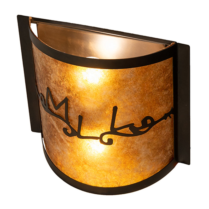 Personalized 2 - Light Flush Mounted Sconce