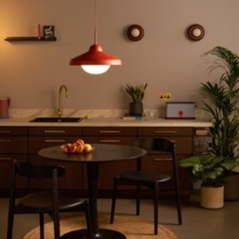 Luminaire suspendu Freya, Rouge rouille