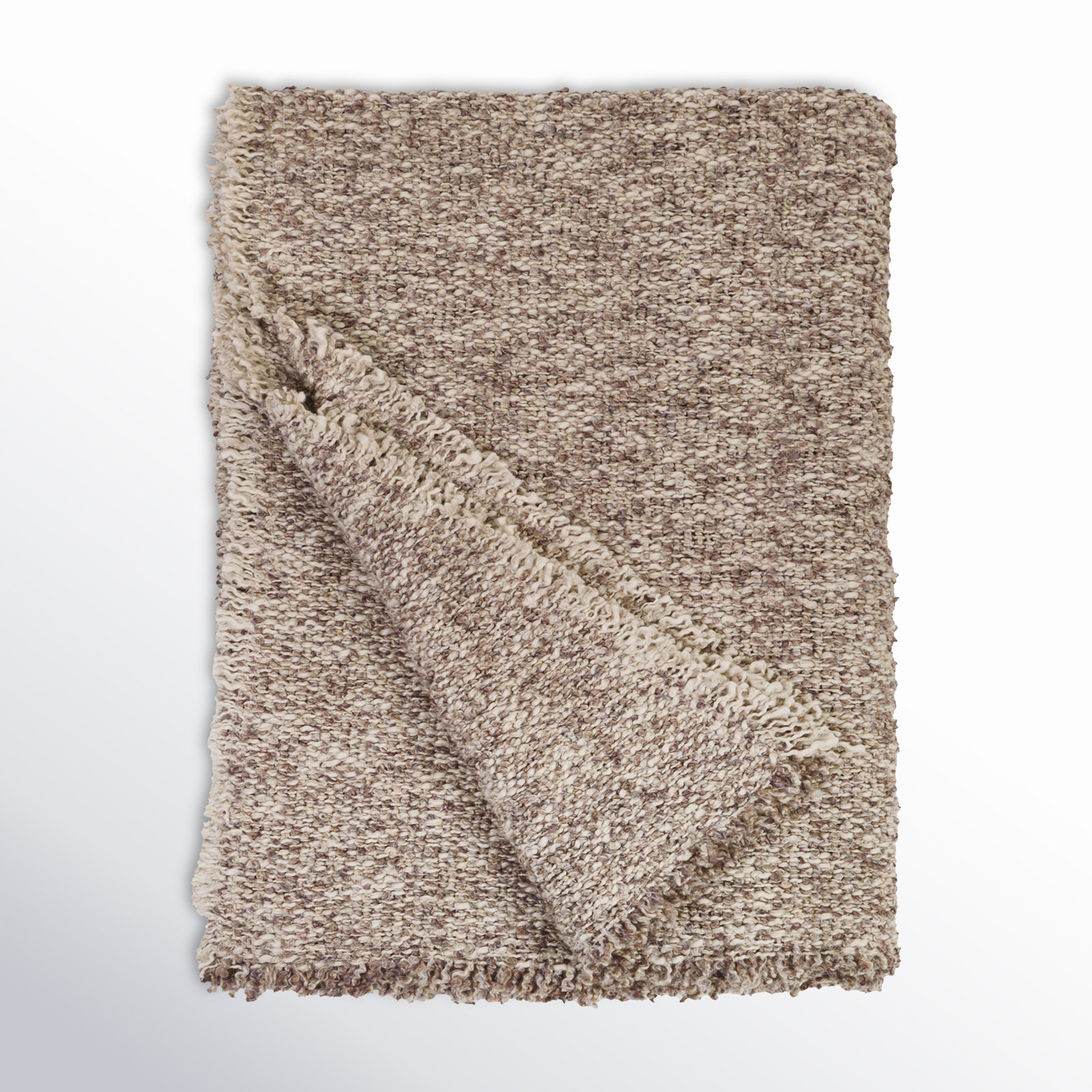 Brentwood Hand Woven Throw Blanket, Pebble