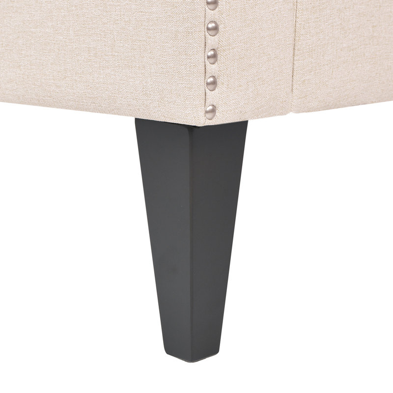 Banc rembourré Izola, Ciel beige neutre