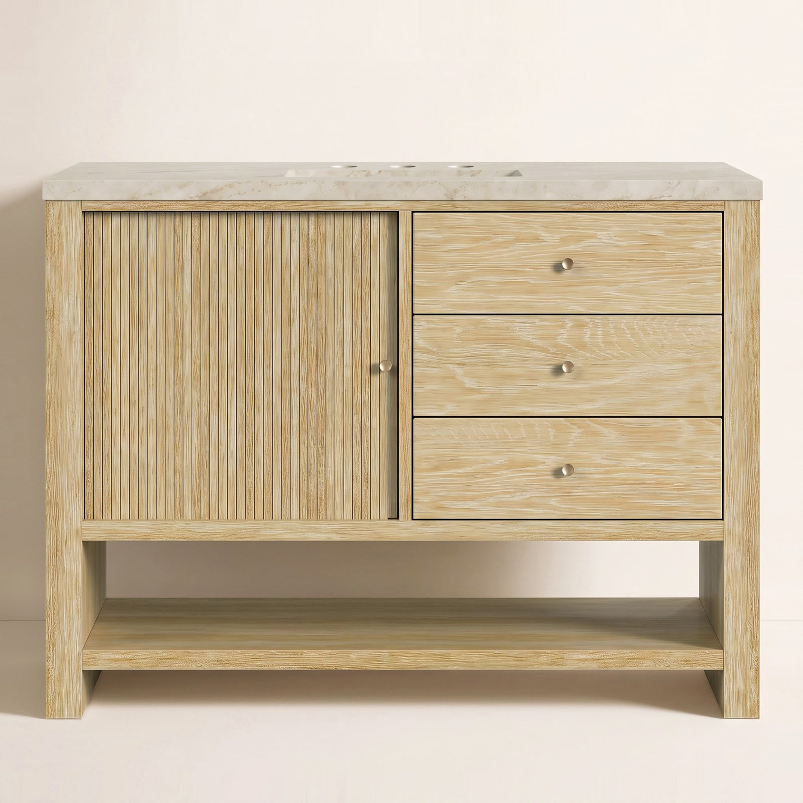 Marigot 48'' Single Bathroom Vanity, Tajnar Eclos, 8" Widespread