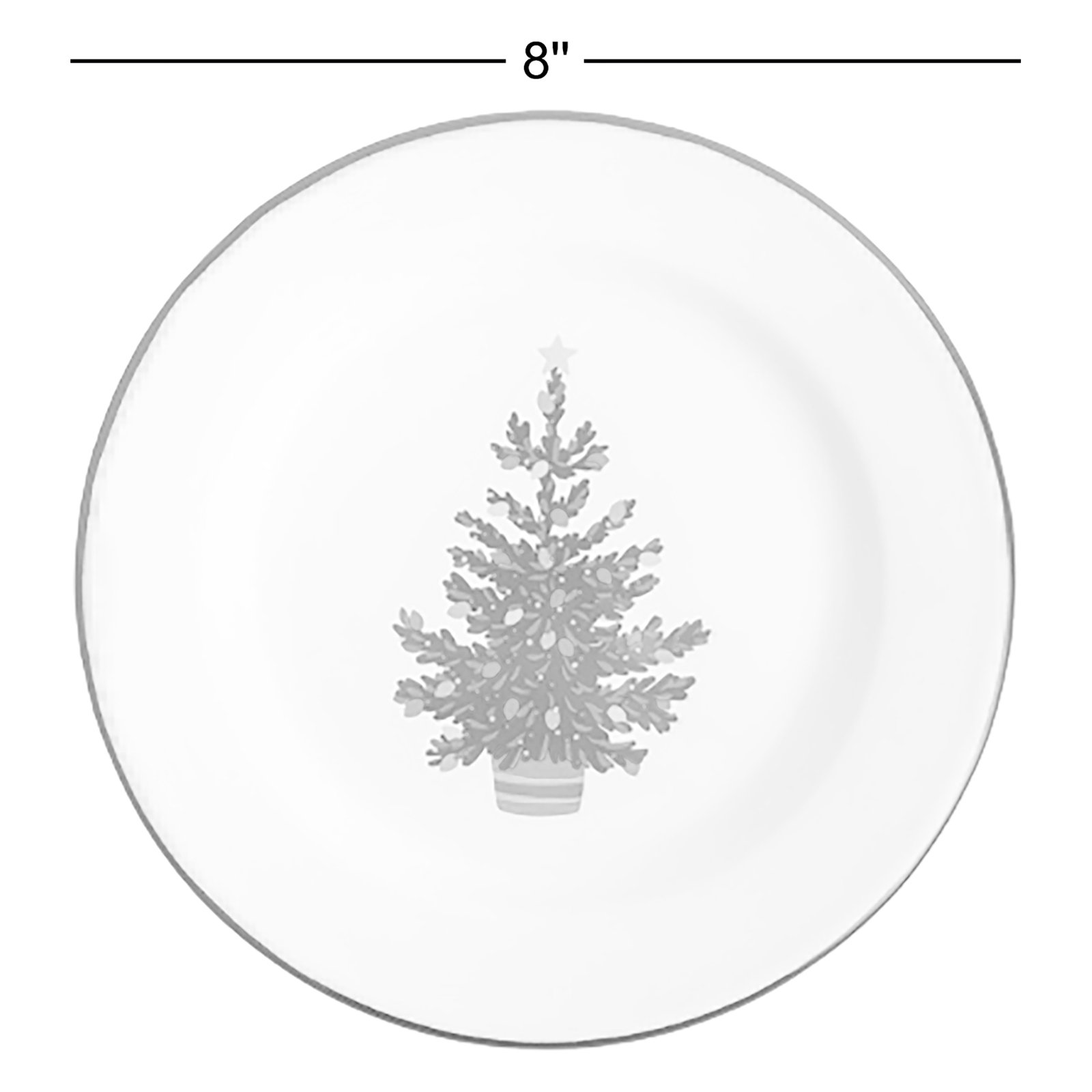 Christmas Tree 8" Salad Plate