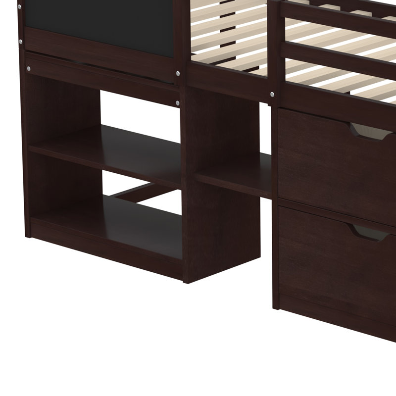 Lit mezzanine simple Herley Kids, Espresso