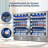 48" Beverage Refrigerator 360 Can Dual Zone Built-in Split Beer Cooler with Four Handles