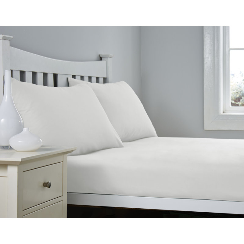 Fitted Sheet, Super King, White