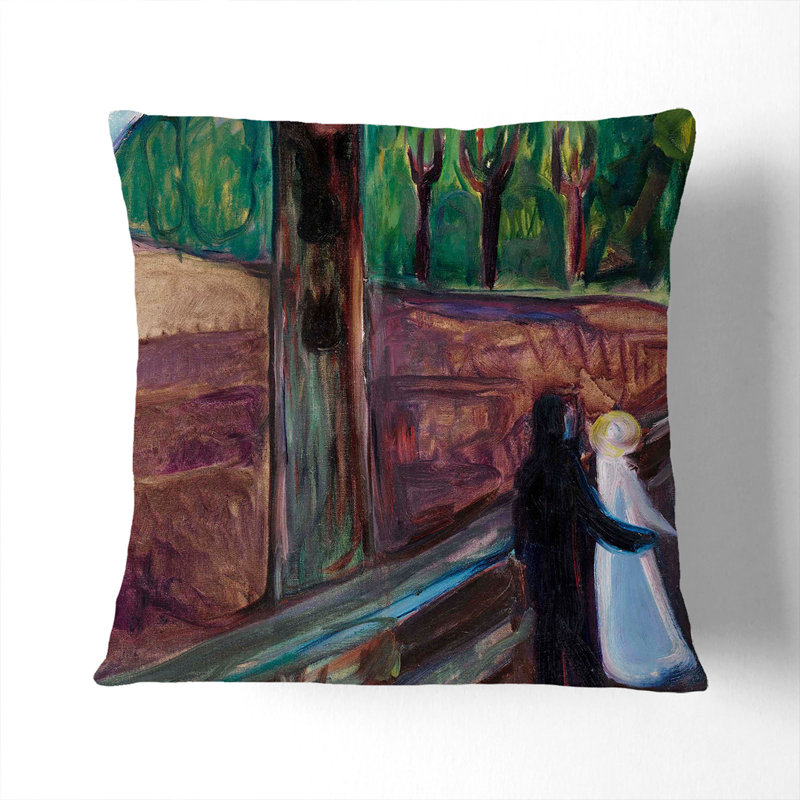 Summer Night Square Throw Cushion, White, 55cm H x 55cm W x 20cm D