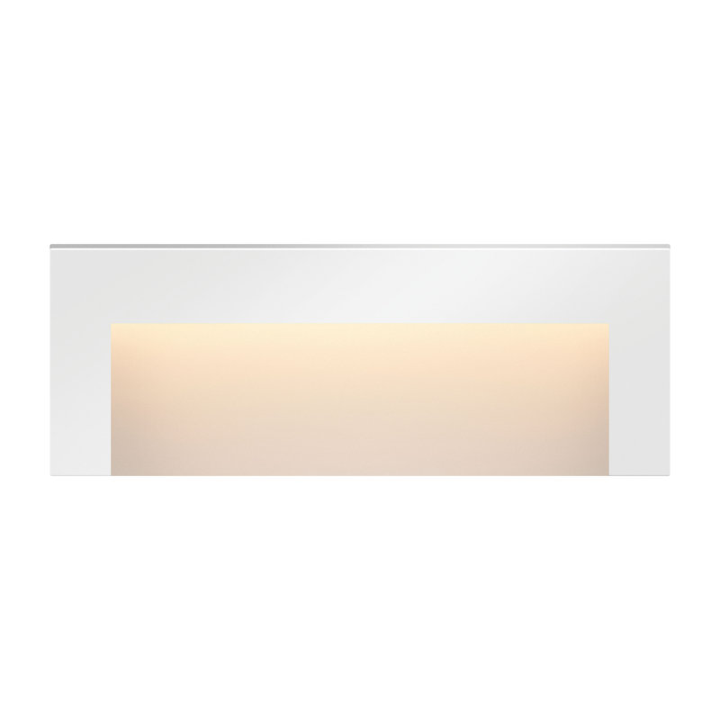 Éclairage de terrasse à DEL Taper, H 3 po x l 8 po x P 1,25 po, Blanc satiné