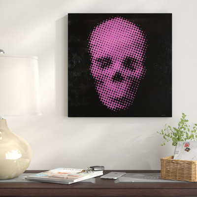 « rose crâne », impression sur toile