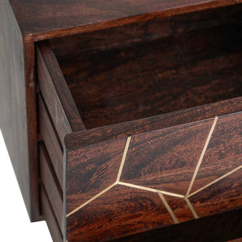 Annu 45cm W Solid Wood Bedside Table