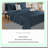 Luxury Cotton Split Bedding Set - 5 Piece 600 TC Sheets with Deep Pockets for Adjustable Beds. Ultra Soft Hotel Quality Pillowcases.-115840942