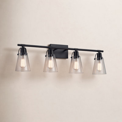 August Grove® 4-Light Seeded Glass Vanity Light