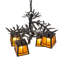 28" Wide Pine Branch Valley View 4 Light Chandelier